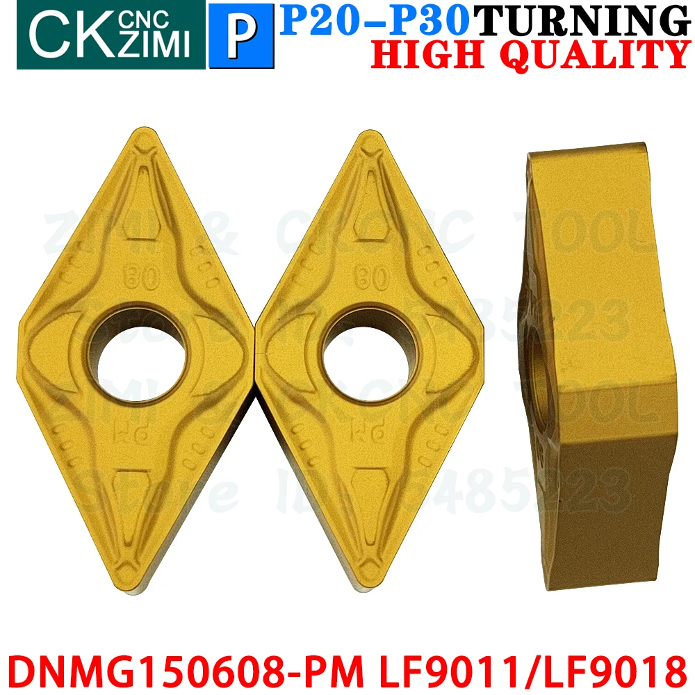 DNMG150608-PM LF9011 DNMG150608-PM LF9018 Sisipan Karbida Alat Sisipan Pembalik Internal Eksternal Alat Pemotong Bubut Logam CNC DNMG 1506 Alat pertukangan