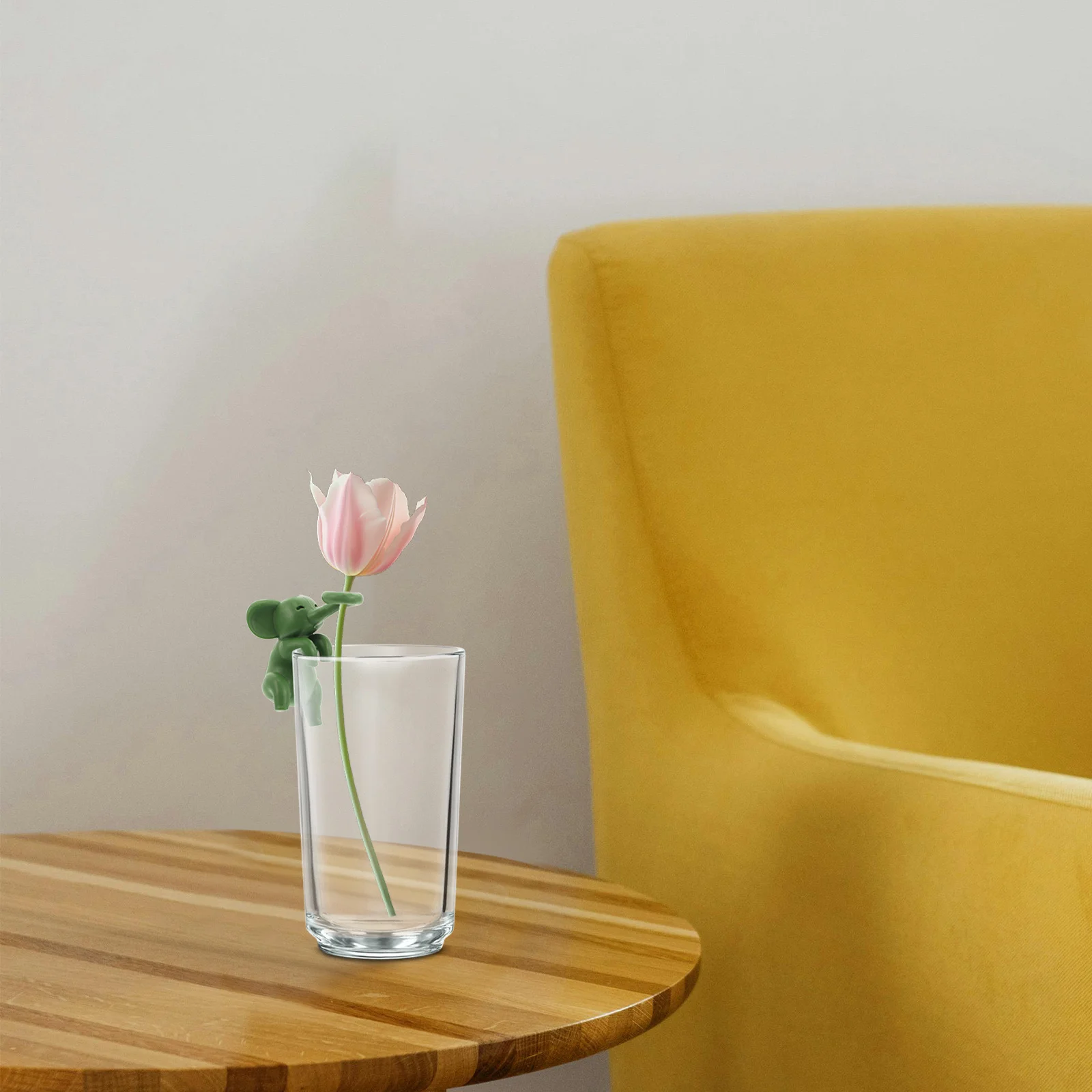 

Adorable Elephant Plant Holder for Hydroponics Soil Free Growing Support Stable Desk Decor Ideal for Propagated Cuttings and