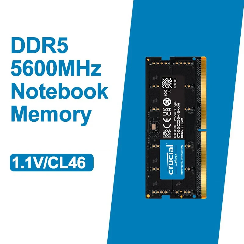 

Оперативная память DDR5 DDR5 4800 5200 5600 МГц 8 ГБ 16 ГБ 32 ГБ PC5-44800 Память для ноутбука Память для ноутбука, без ECC SODIMM