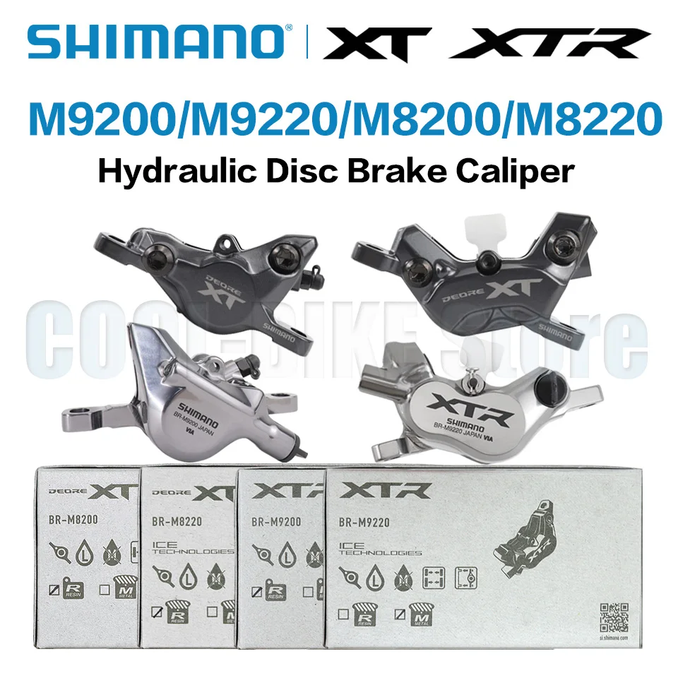 

Shimano XT XTR BR M8200 M8220 M9200 M9220 MTB Disc Brake Caliper 2 piston 4 piston with original box brake pads resin or metal
