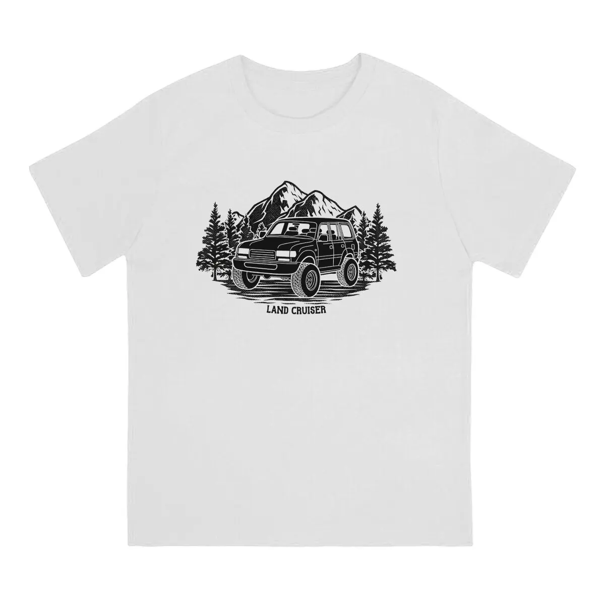 A Land Cruiser 80 Series Man\'s TShirt Cruiser O Neck Tops 100% Cotton T Shirt Funny High Quality Birthday Gifts