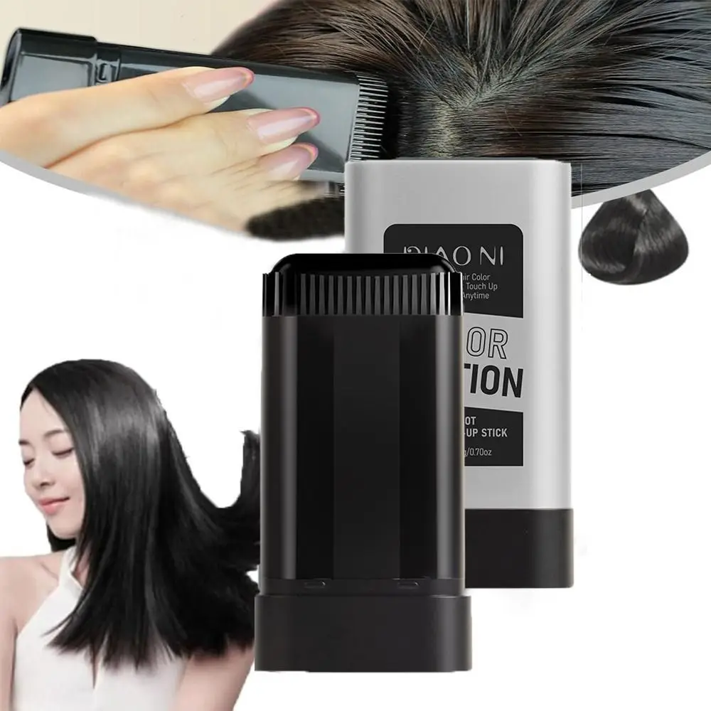 

New Waterproof Comb Hair Dye Sweat-proof Black Color Hair Colouring Cream Easy to Use 2 in 1 Instant Dye for Gray Hair Coverage