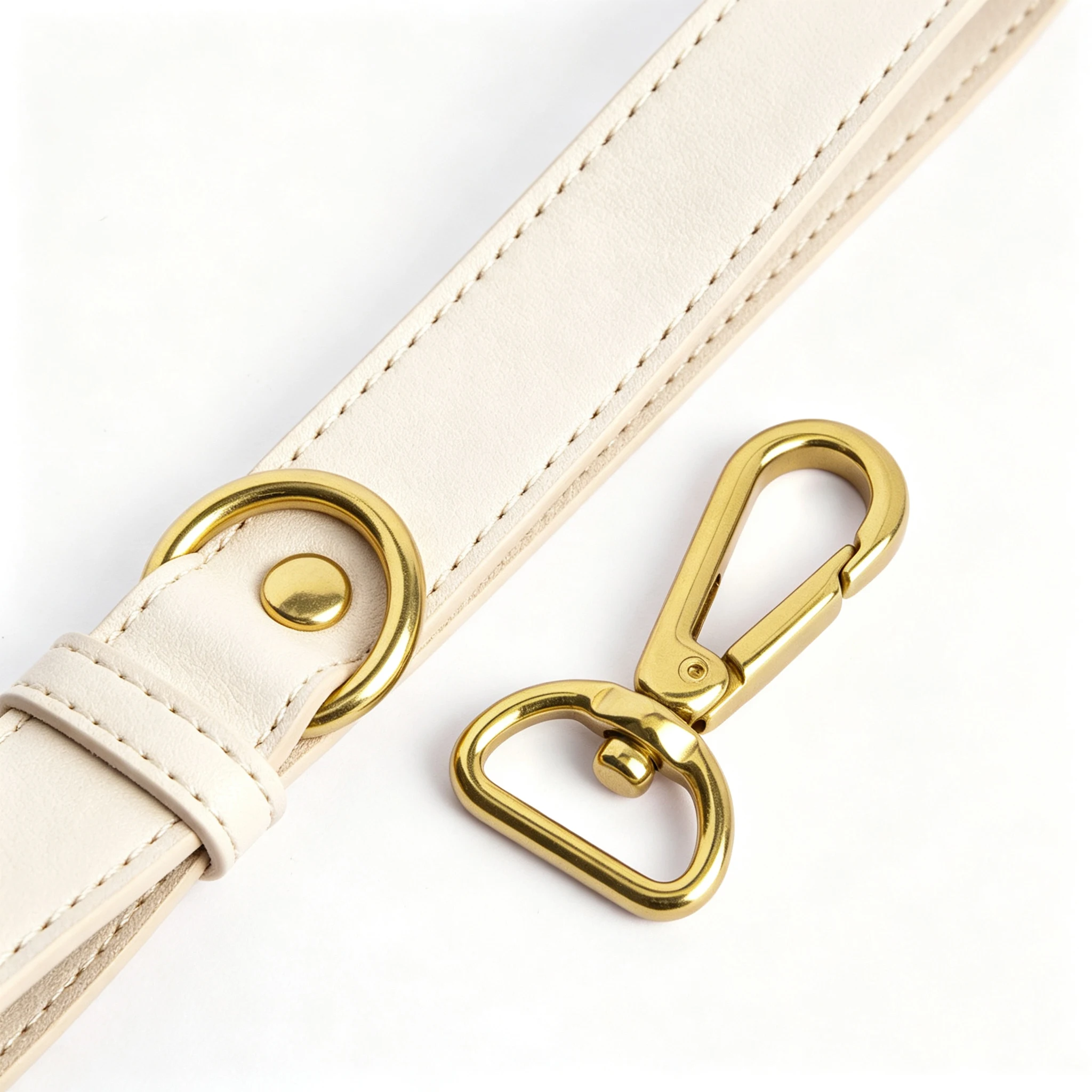 1 Stück Massiver Messing-Karabinerhaken Drehbarer Auslöseclip Verschluss für Taschenriemen, Gurtband, Hundeleine, Schlüsselanhänger-Zubehör – Detail 4