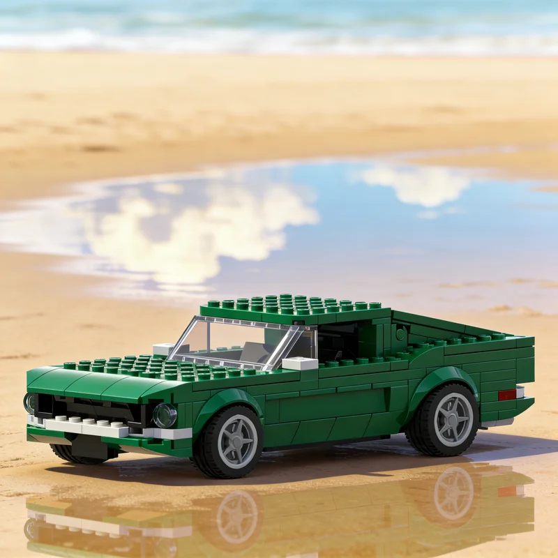 

298 деталей MOC: Модель Ford Mustang GT City Champions, конструктор, развивающая игрушка, подарок на Рождество