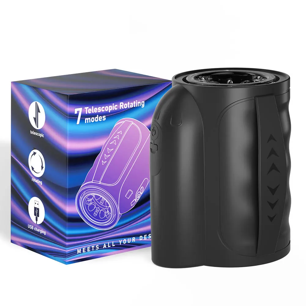 Мужской выдвижной вращающийся самолетный кубок, вибратор с трением корня, ручной пенис, секс-игрушки, мастурбатор, карманная киска ваг