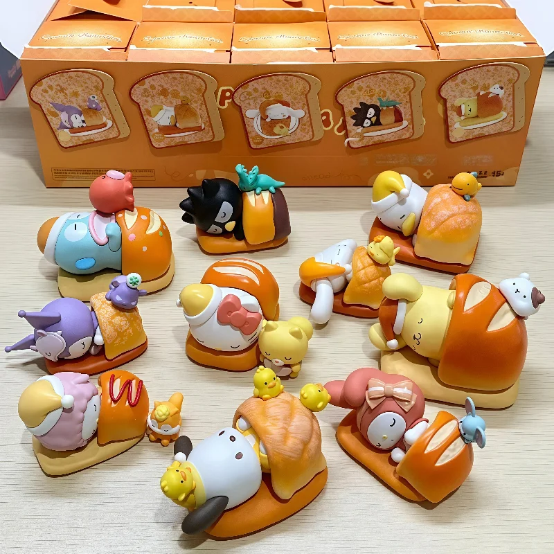 

Оригинальные персонажи Sanrio Happy Baking Series слепая коробка аниме фигурка Hellokitty Mystery Box Kawaii Bakery Theme Trendygirl Gift