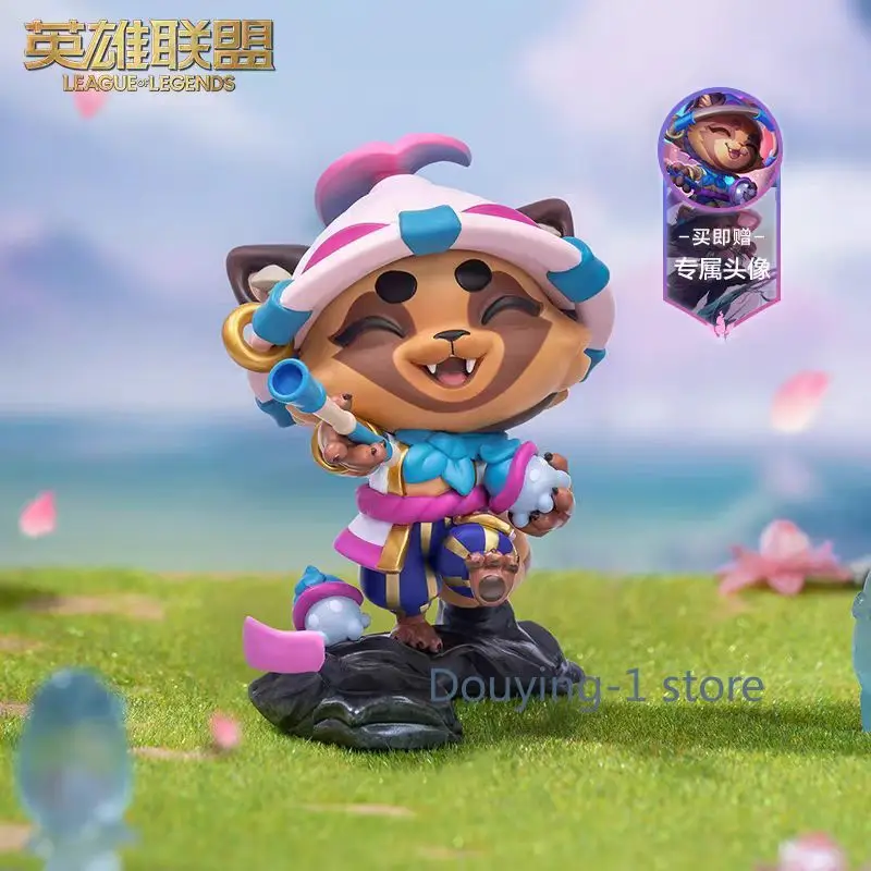 En stock, League of Legends LOL, Spirit Blossom, figura de Teemo, versión Q, figura oficial del juego, decoración, juguetes.