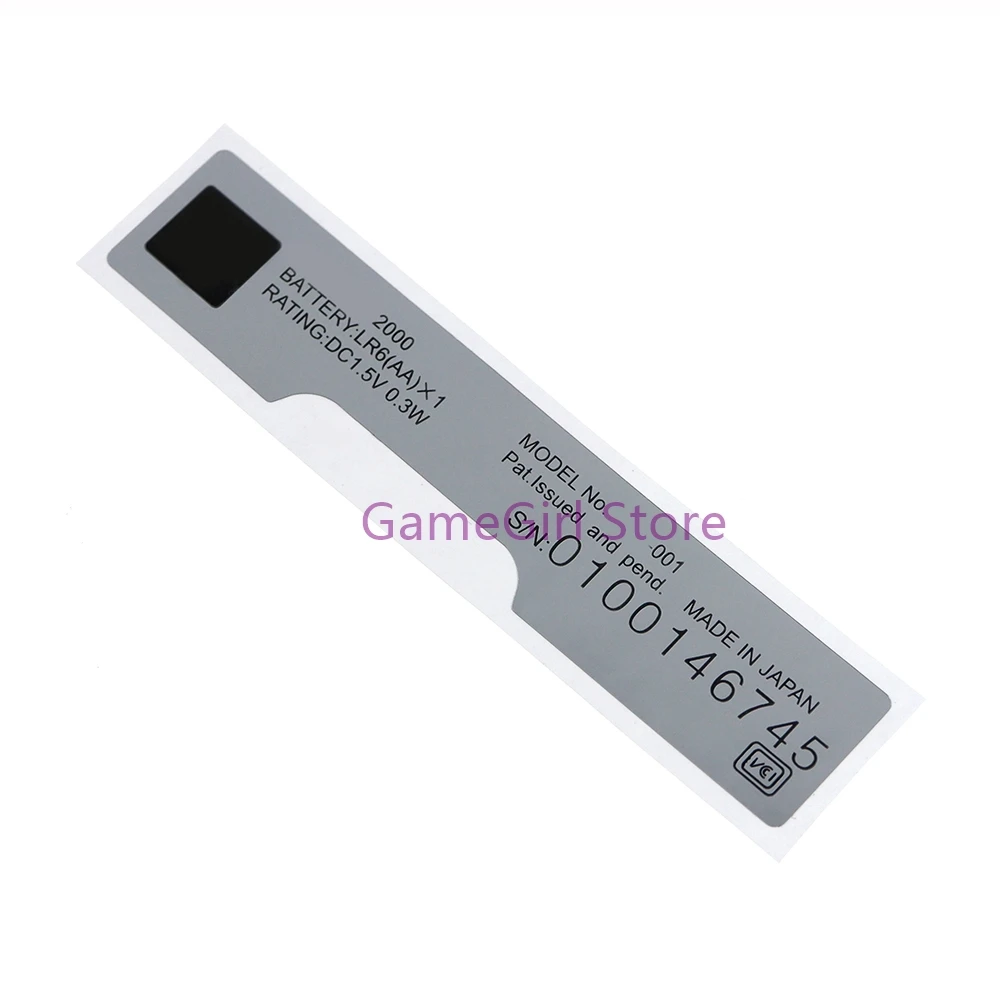 2 stücke Ersatz für wsc Spielkonsole Rückseite Shell Cover Case Label Aufkleber