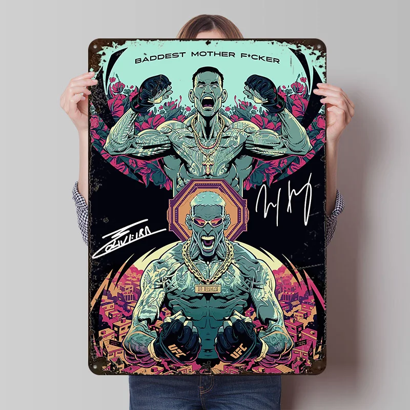 

Металлический постер «Duo Fighter» в стиле поп-арт, индивидуальный настенный декор, ретро-винтажные металлические таблички для комнаты фанатов, мужской комнаты, декора игровой комнаты, дома