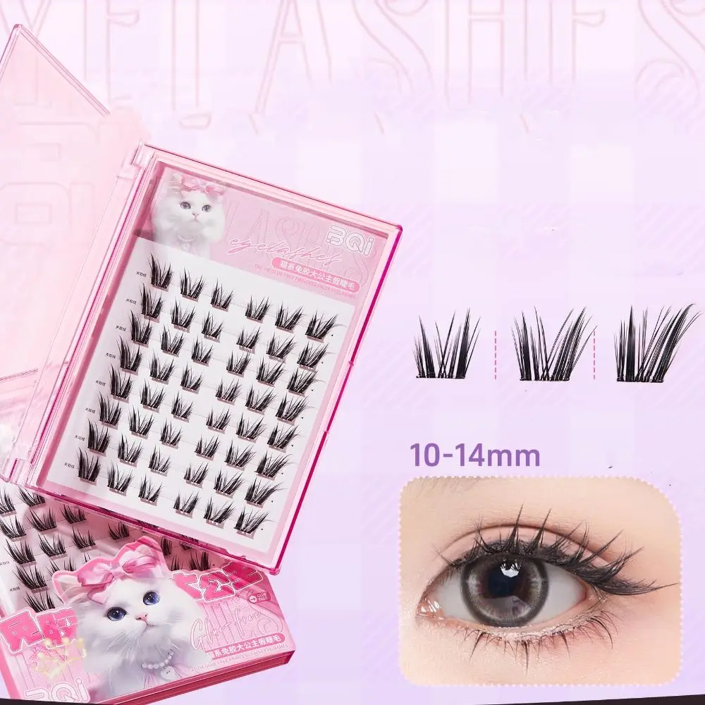 Extension Self-adhesive Lash Clusters DIY Reusable Glue Free False Lashes Individual Long Lasting Fake Eyelashes Grafting Lashes