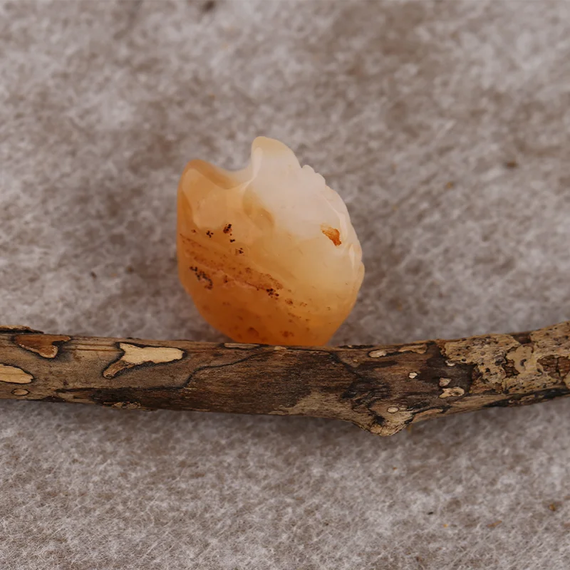 Natural Stone Carved Agate Cat Head Pendant Handmade Animal - DIY Animal  Jewelry Accessories