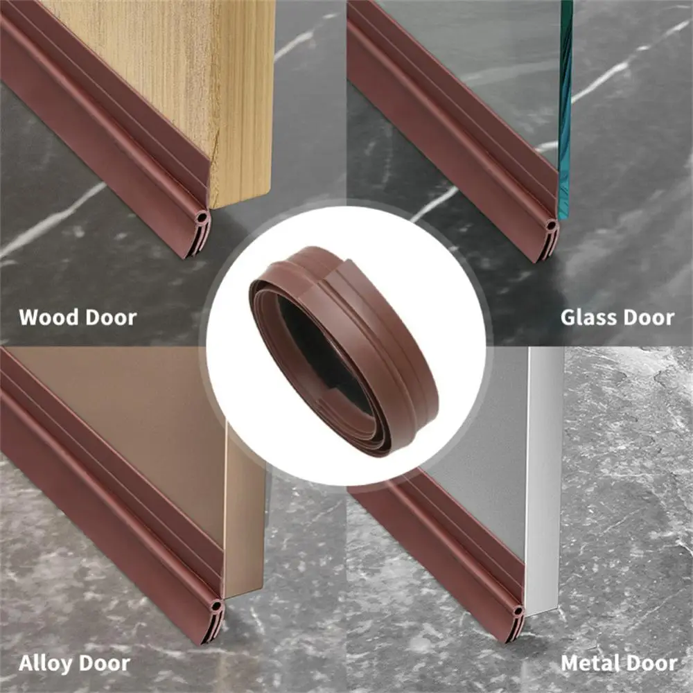 Door Sealing Strip Self-adhesive Detachable Pvc 93cm Home Appliance Door Draft Stoppers Soundproof Weatherstrip Home Decor