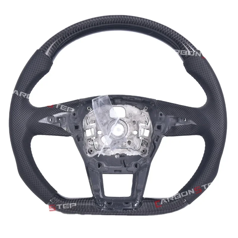 Low Price Carbon Fiber Steering Wheel In Stock For Audi RS3 RS4 RS5 S3 S4 S5 A3 A4 A5 Q5 Q3