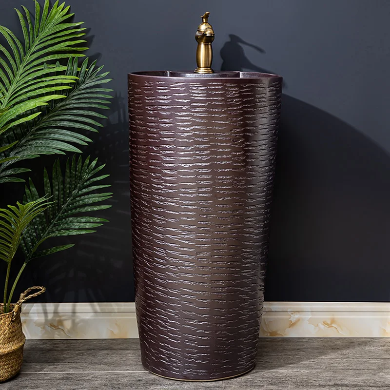 Säule Waschbecken Innenhof integrierte Pool boden Typ