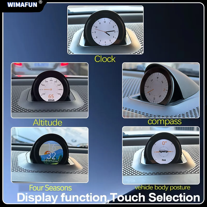Para Range Rover Defender L663 90/110/130 2020-2025: Panel táctil de reloj centralizado para salpicadero, actualización Plug & Play con giroscopio 2