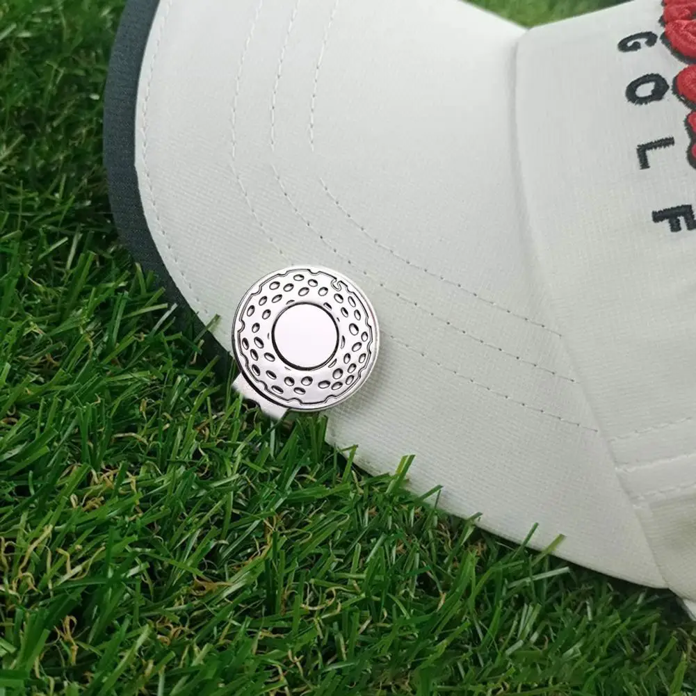 Magnetic Golf Hat Cap Clip Round Coin Shape Golf Hat Clip Golf Ball Aiming Magnet Marker Golfs Ball Mark Training Golfs Marker