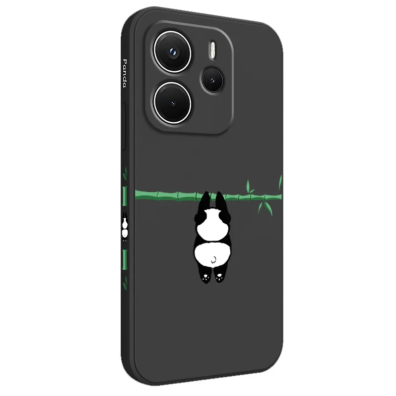 

Cute Panda Cub Phone Case For Xiaomi Redmi Note 14 13 12 12S 11 11S 10 10S Pro Plus 15 15C 14C 4G 5G Silicone Cover