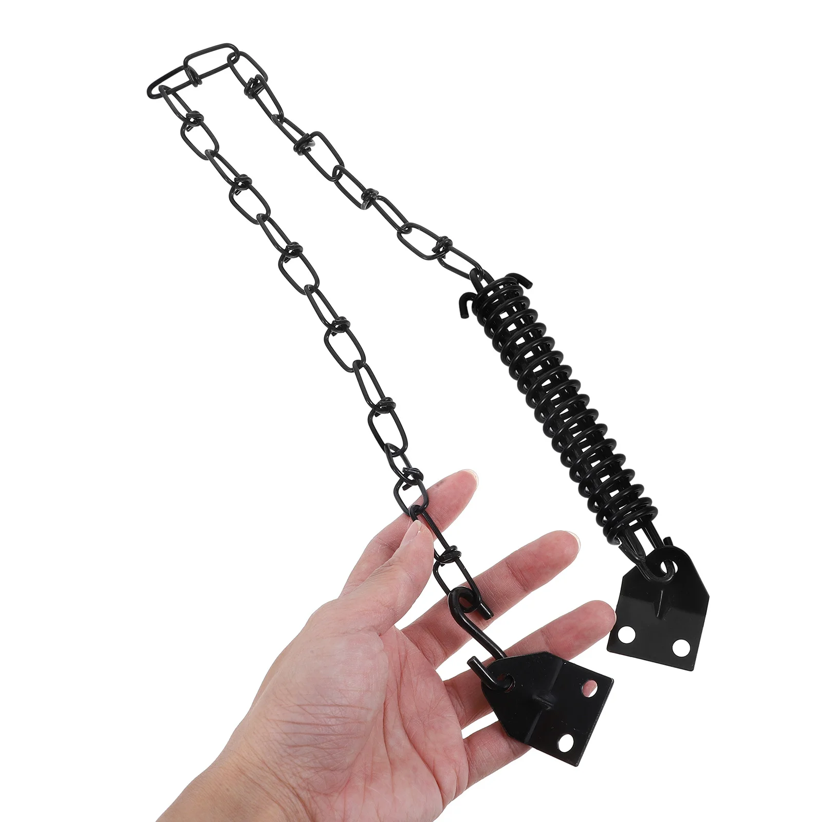 2 مجموعة قفل سلسلة الباب الثقيلة مع الربيع المضادة للسرقة يندبروف الأمن للأبواب الداخلية الأمامية مزلاج معدني عززت #6