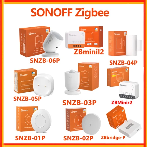 SONOFF SNZB-06P Zigbee Sensor de presencia humana SNZB-01P SNZB-02P SNZB-03P SNZB-04P SNZB-05P SNZB-02D ZBminir2 interruptor ZBBridge PRO