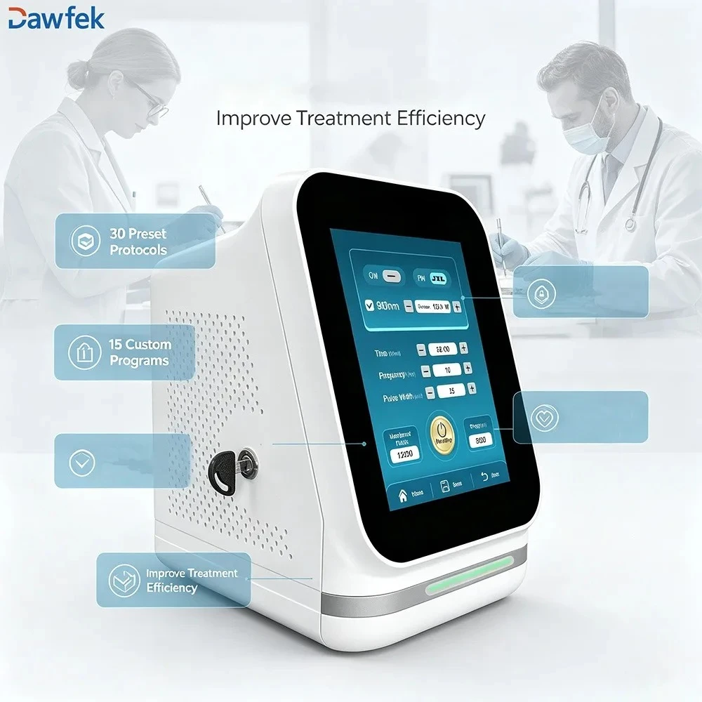 Dawfek 30W High Intensity Class IV Laser Physiotherapy Equipment 810nm 980nm Cold Laser Therapy Therapy Machine for Pain Relief