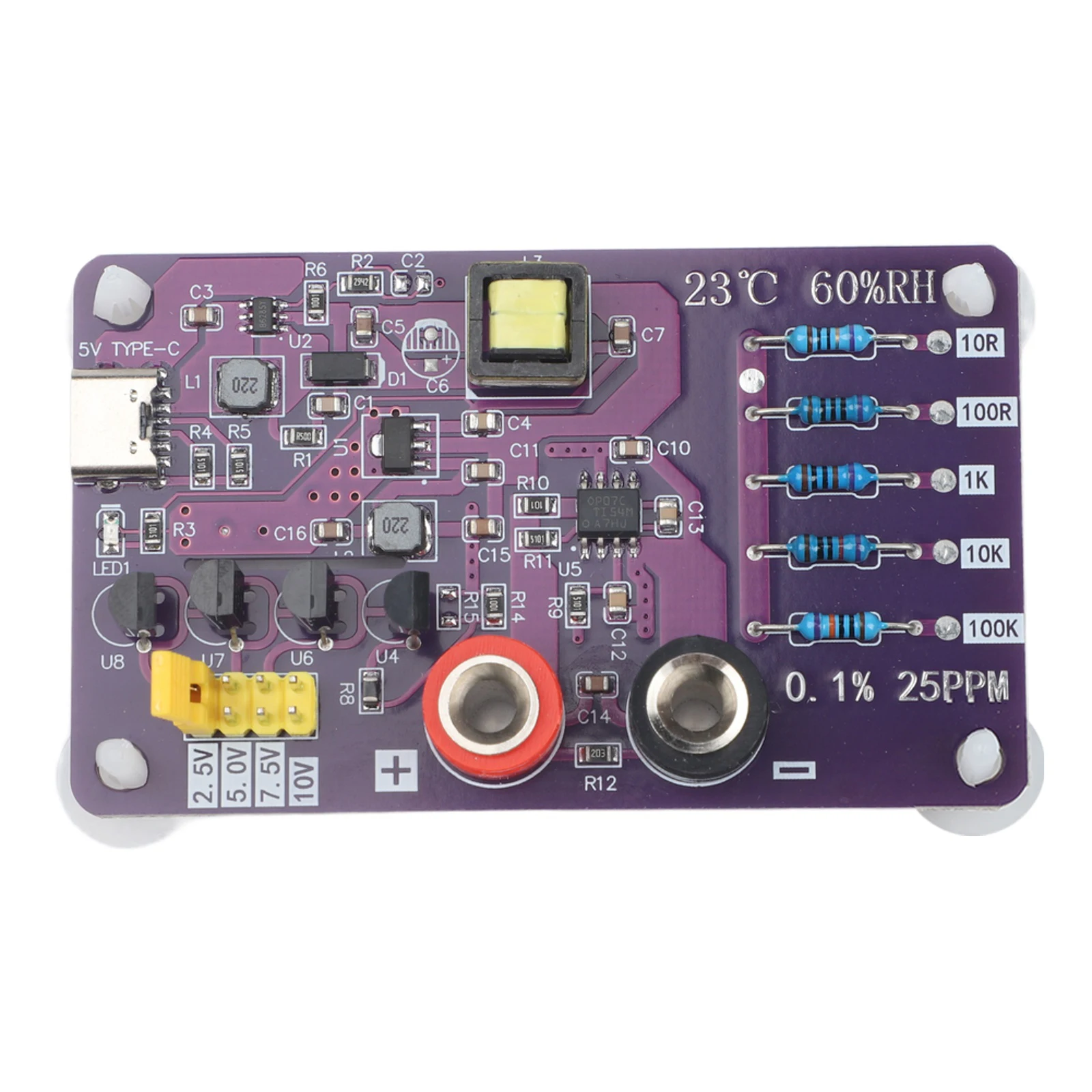 Digital Multimeter Reference AD585 Voltage Reference Accuracy Verification 5 Levels Reference Voltage No Battery Power Supply