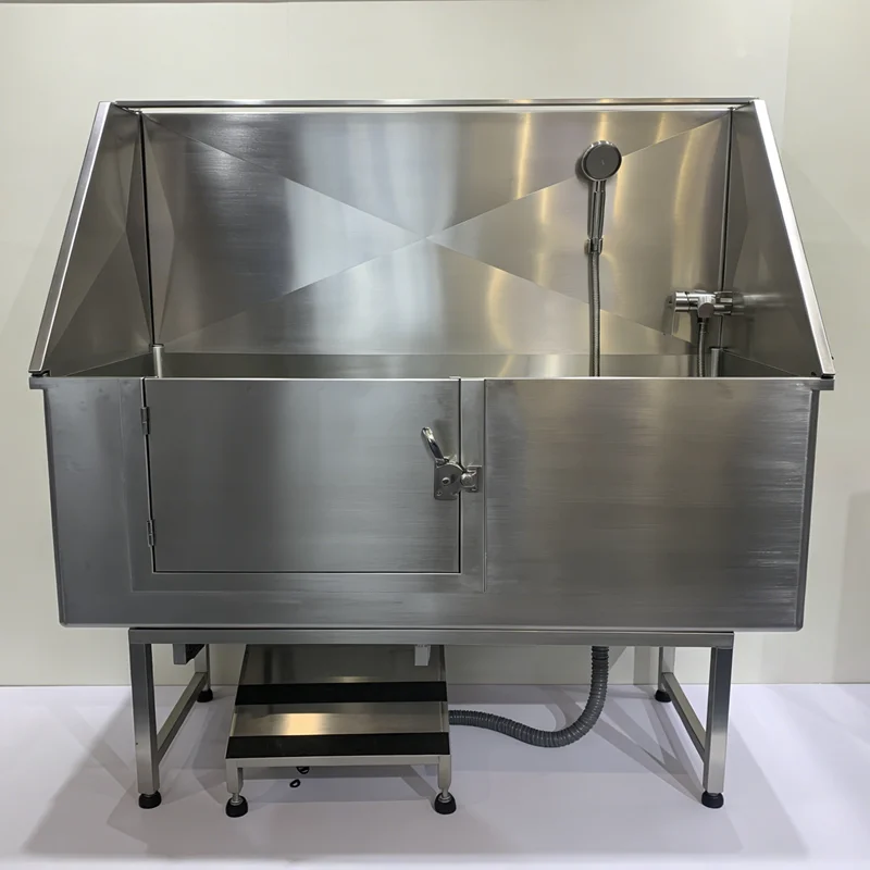 washing station 304 stainless steel independent pet washing basin beauty bathtub, easy to clean and environmentally friendly