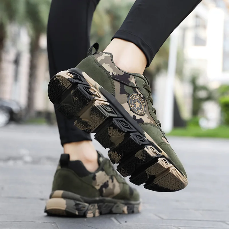 Camouflage Fashion Sneakers Women Breathable Shoes Men Woman Army Green Trainers Plus Size 44 Shoe Trends 2023 Sport men shoes