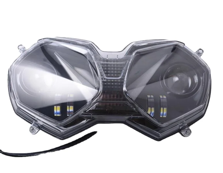 

Suitable for Replace the headlights of the Triumph Tiger 800 motorcycle with LED headlights featuring "angel eyes"
