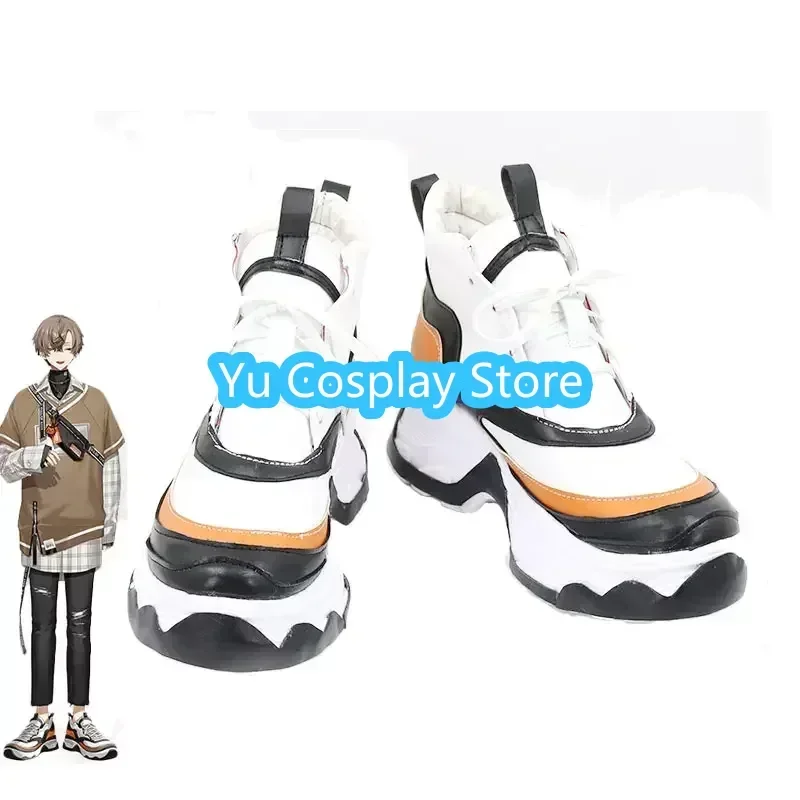 

Yu-Cosplay Alban Knox Cosplay Shoes Vtuber Cosplay Prop PU Leather Shoes Halloween Carnival Boots Custom Made