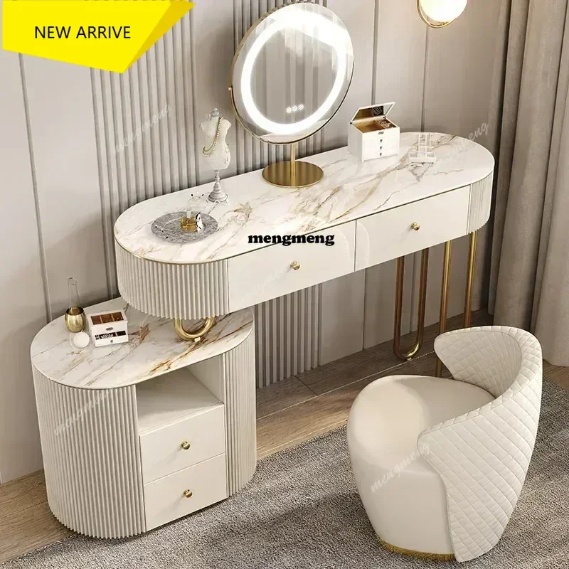 

M138 Modern Dressing Makeup Tables with Mirror Dresser Vanity Wood Lacquer Storage Cabinet Penteadeira De Maquiagem Home Furnitu