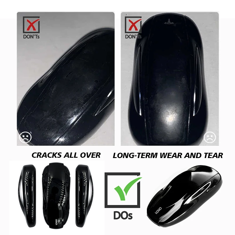 CS099001 Suitable For Tesla Model X Key Case Cover Housing Replacement Interior Simple Protection Modification Accessories