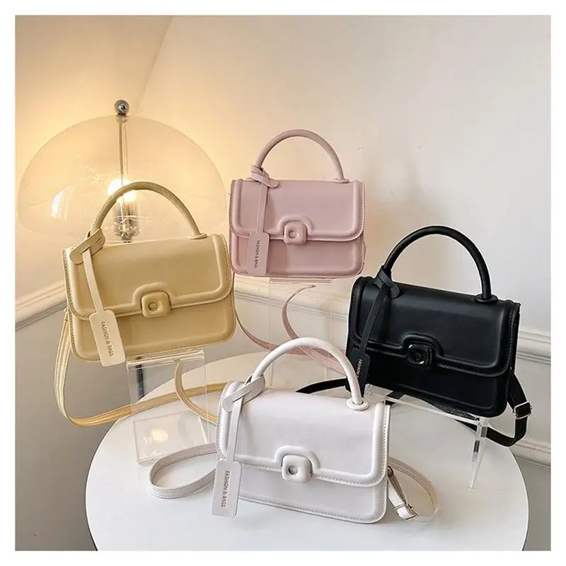 New Korean Version Popular Candy Color Fashion Crossbody Bag Women Versatile Handheld Small Square Bag Casual Shoulder Bag