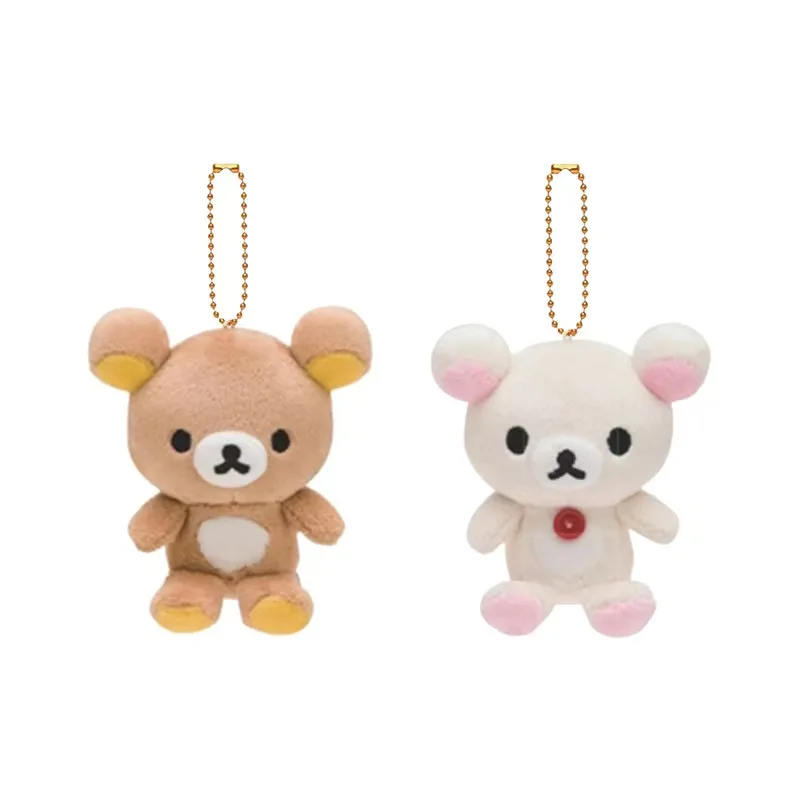 

Rilakkuma Plush Toys Keychain Cute Relax Brown Bear Accessories Kawaii Bag Pendant For Birthday Gift