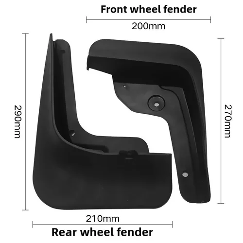 Imagen 2 del producto Para Hyundai Tucson 2021 ~ 2023 nuevo Material TPE mejorado guardabarros de coche guardabarros de rueda delantera trasera protectores contra salpicaduras accesorios de guardabarros