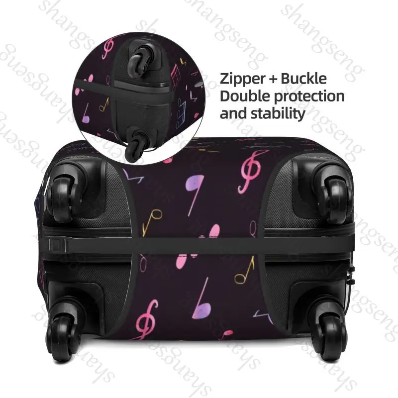 Notes Pattern Thicken Luggage Cover Elasticity Trolley dust cover Suitcase Protection Cover Suitcase Case Accessories