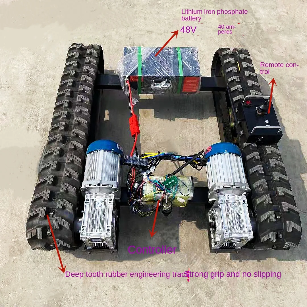 Dual Motor Drive Remote Control Type Tracked Carrier Ivy All Terrain Climbing off-Road Remote Control Car