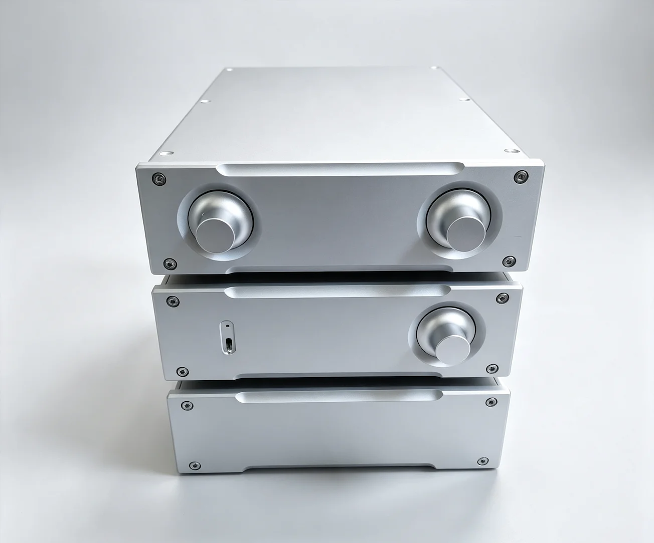 230*70*308mm All Aluminium HIFI Preamplifier Chassis Enclosure DIy Decoder DAC Headphone Amp Case Shell