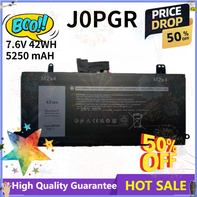 SWZY SWZY J0PGR Laptop Battery Replacement for Dell Latitude 12 5290 2-in-1 T17G 0J0PGR 1WND8 X16TW 0X16TW 0FTH6F 7.6V 5250mAh