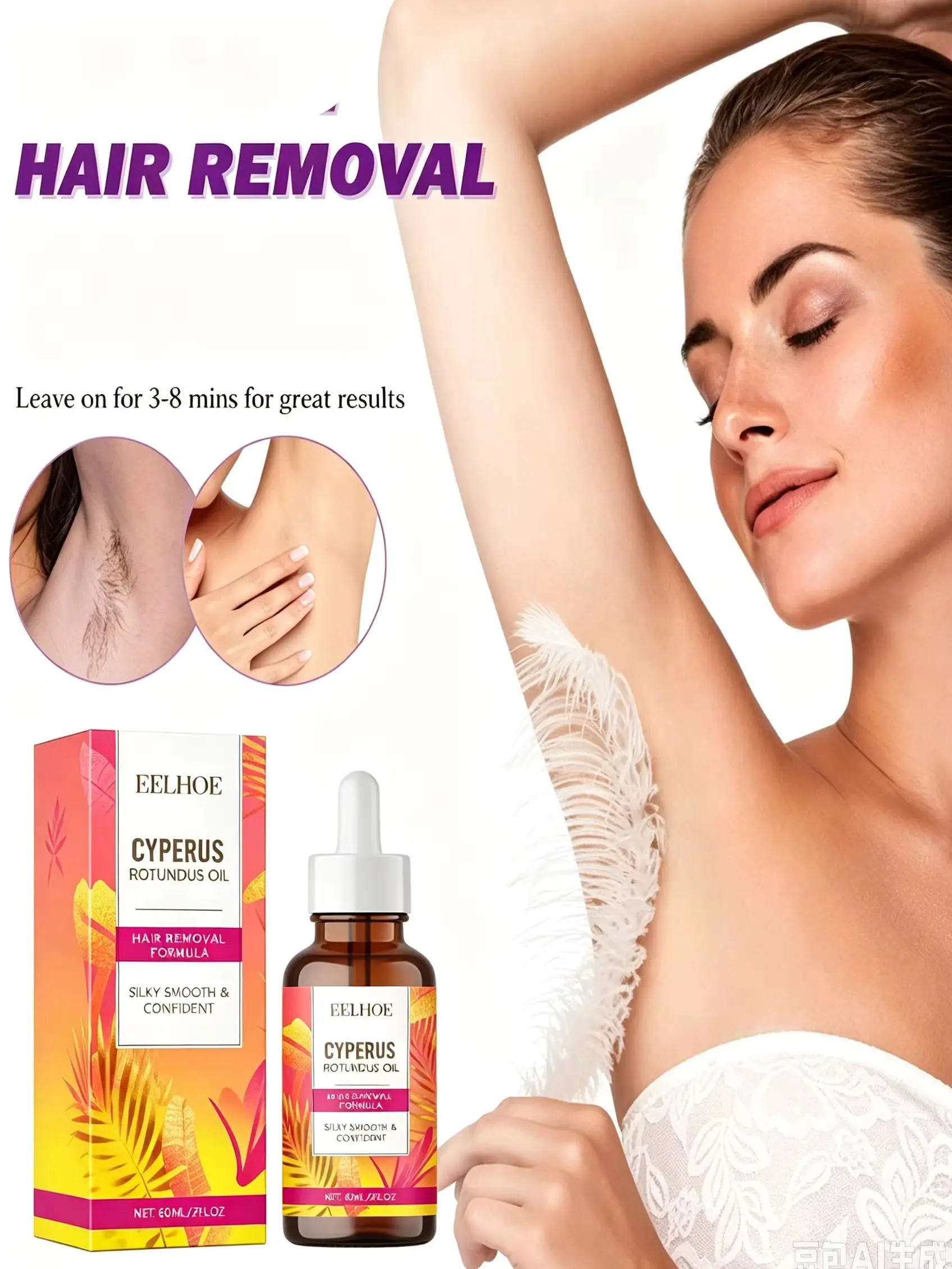 Body Care  Hair Removal Oil Intimate Areas Health Painless Plant Hair Remover Growth Inhibitor Spray for Woman Men Unisex Beauty