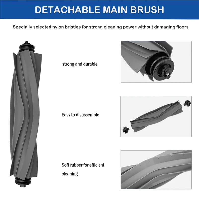 A05G-Suku Cadang Pengganti untuk Dreame L10s Ultra / L10 Ultra Robot Penyedot Debu Sikat Sisi Utama Filter HEPA Bagian Kantong Debu