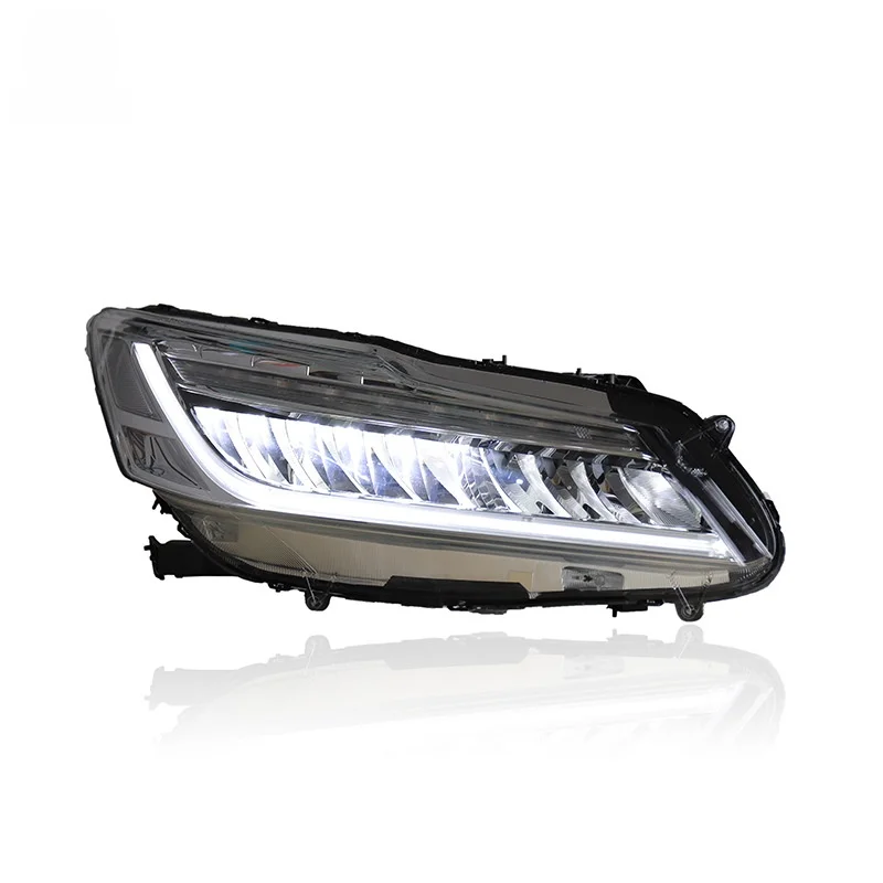 Suitable for Honda 2016-2017  Accord 9th Generation Half 9.5 Headlight Assembly Modified to High-end  LED Daytime Running Lights
