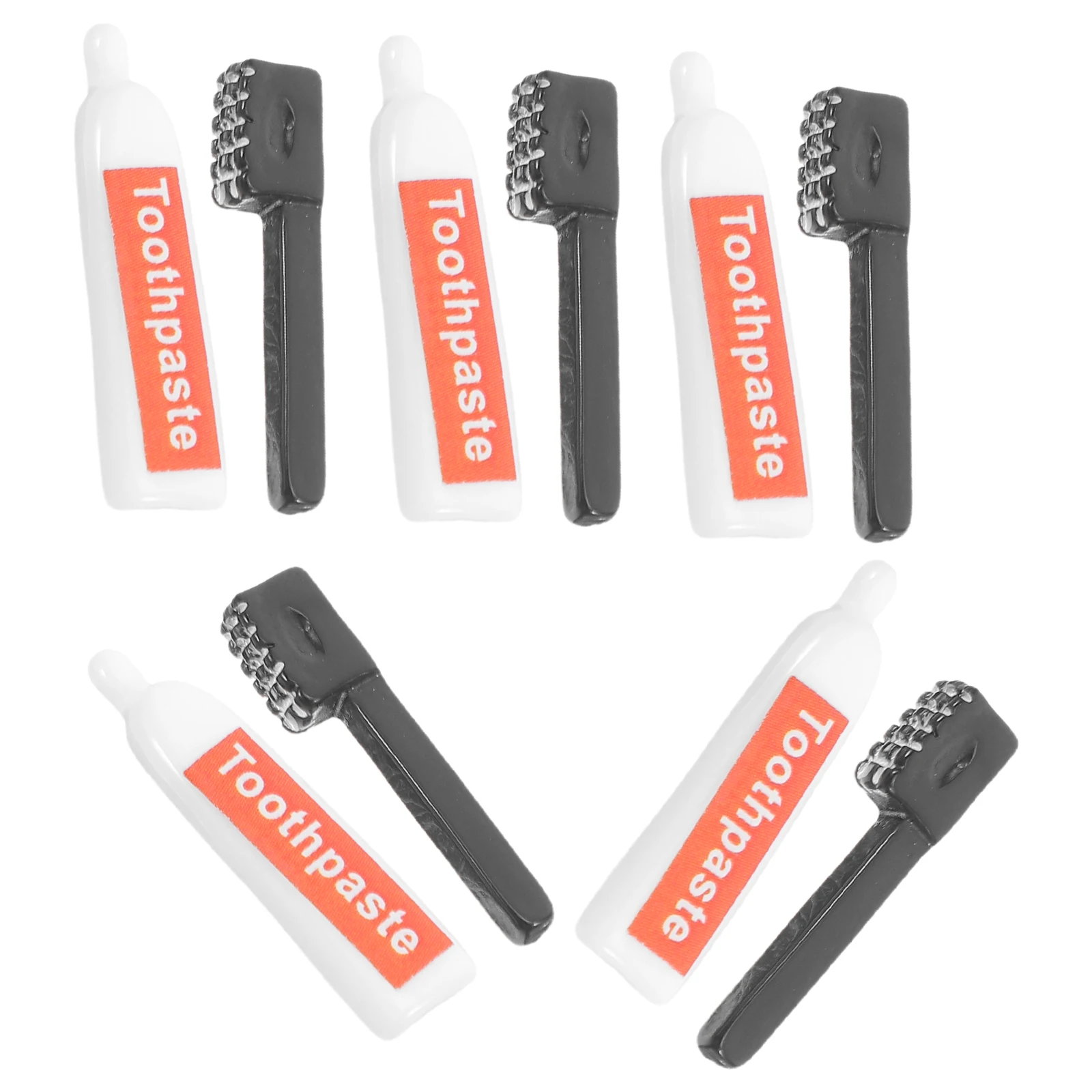 

10Pcs Resin Charms Mini Toothpaste Toothbrush Handmade DIY Crafts Accessories Phone Case Photo Frame Mini Decoration