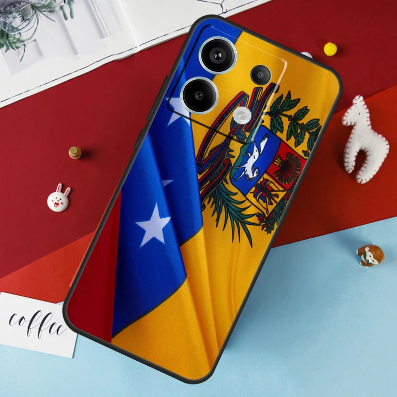 Venezuela Flag Coat Of Arms Case For Xiaomi Redmi Note 13 12 11 8 9 10 Pro Note 12S 11S 10S Redmi 12 10C 12C 13C Cover