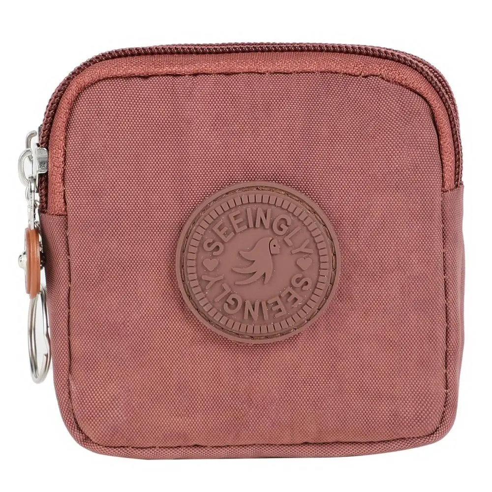 

Canvas Money Coin Purse Durable Waterproof with Key Ring Credit Card Holoder Wear-resistant Wallet Money Bag Male Female
