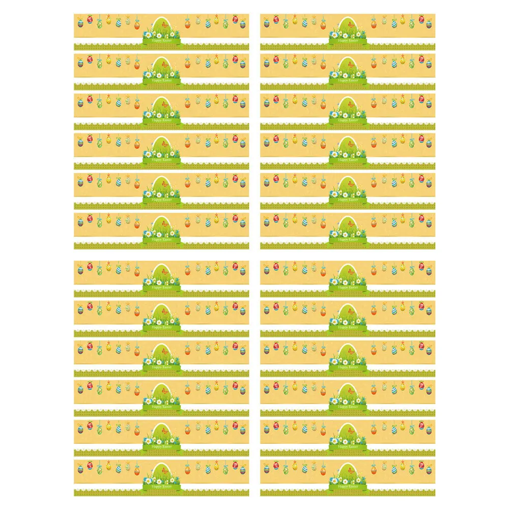 

24pcs Easter Bottle Label Stickers Waterproof Decals For Wine Juice Beverage Containers Party Decorations Unique Design