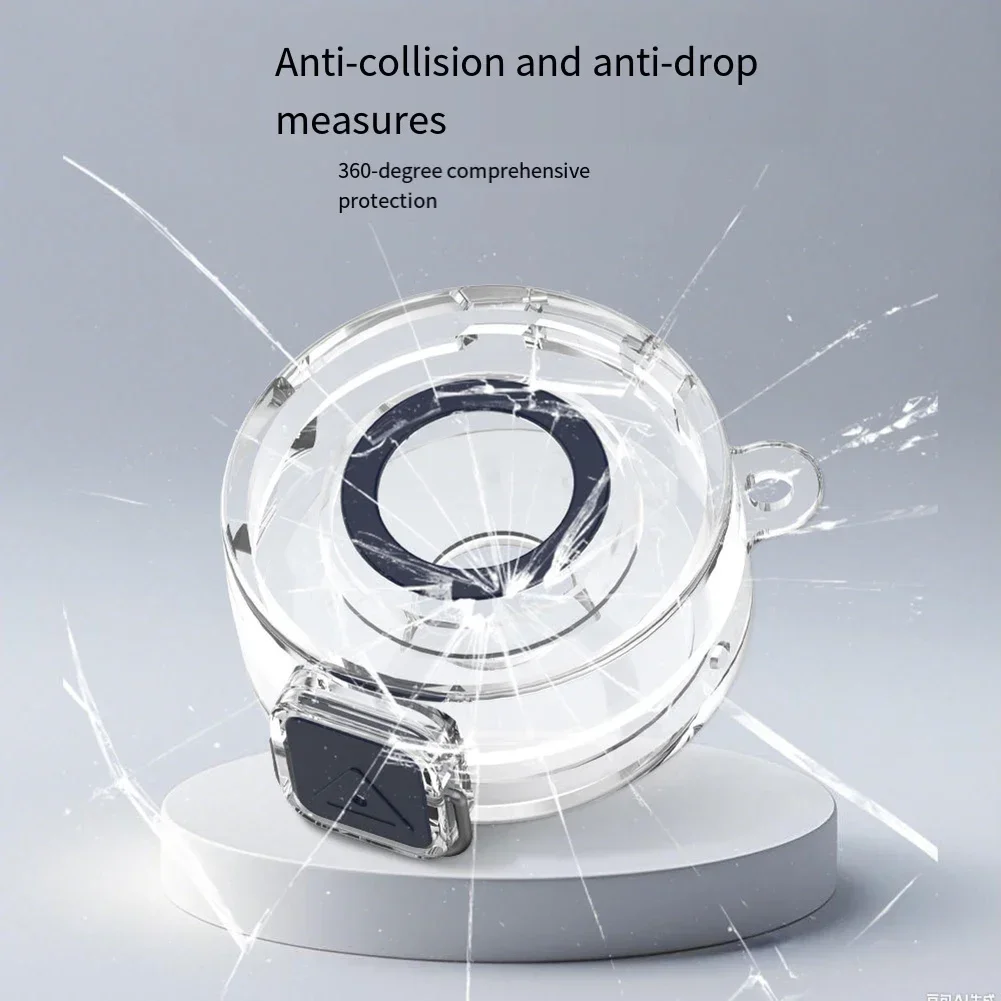 

Защитный чехол для зарядного устройства Oura Ring Gen3, устойчивый к царапинам, прозрачный защитный чехол для ПК, чехол для зарядного устройства, аксессуары для умного кольца