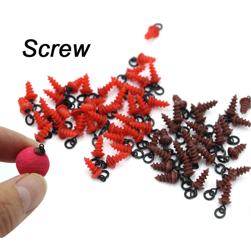 10 قطعة/الوحدة المسمار الصيد خطاف دوار الصيد الملحقات إدراج الطعم الكارب الصيد الملحقات