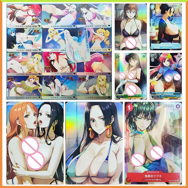 

Anime Goddess Story DIY ACG Haibara Ai Fubuki Hancock Nami Robin Game Refraction Collectible Card Toys for boys Birthday Present