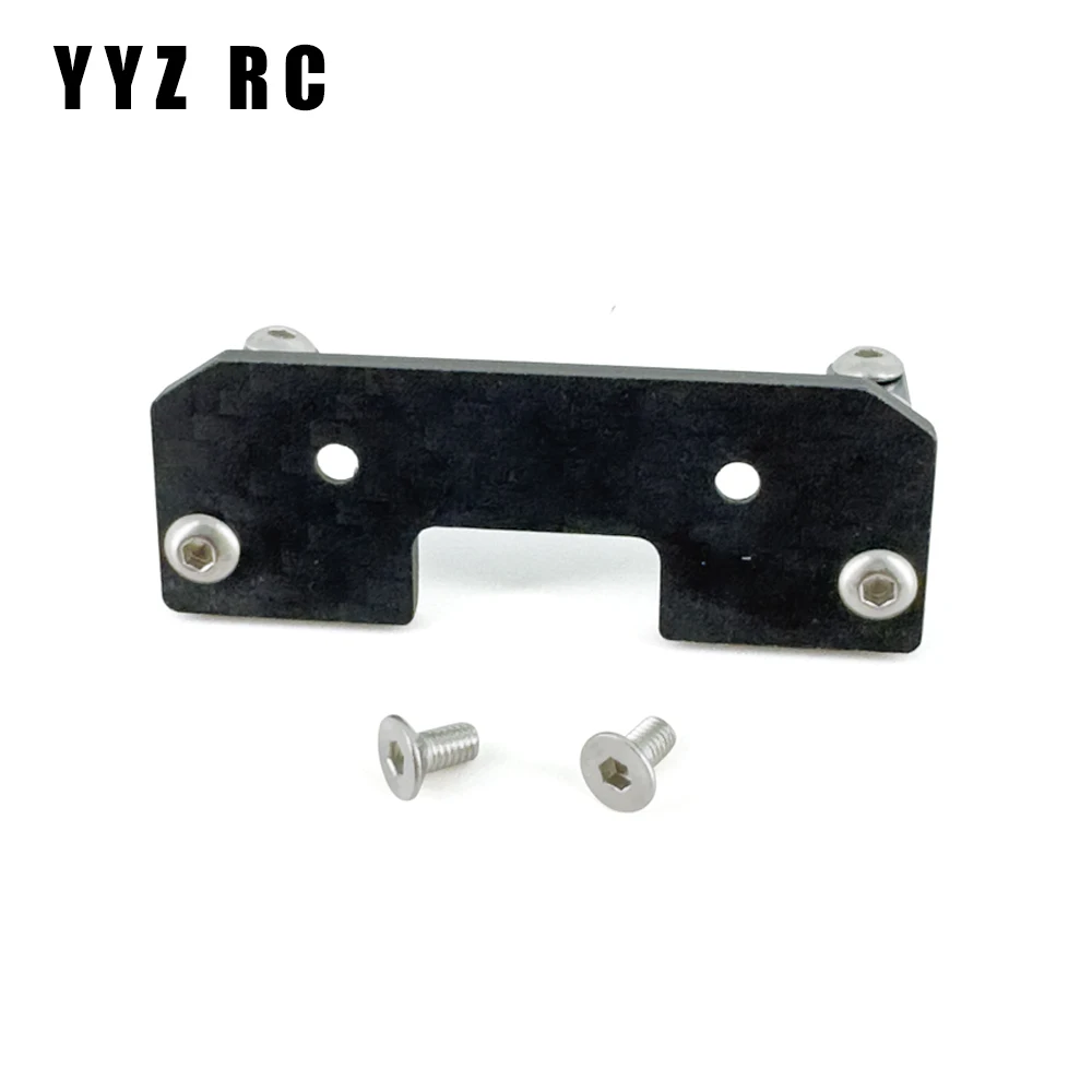 Servo Mount Carbon Plate Metal For Axial Scx10 Upgrade Parts Remote Control Rc Crawler Car Accessories 1/10 Scale