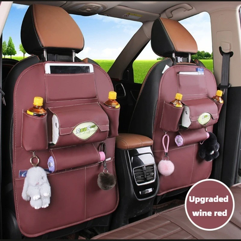 LEIBOO Autostoel terug Organizer Tas Universele PU Leer Multifunctionele Opbergdoos Opbergen Opruimen Pocket Auto Styling